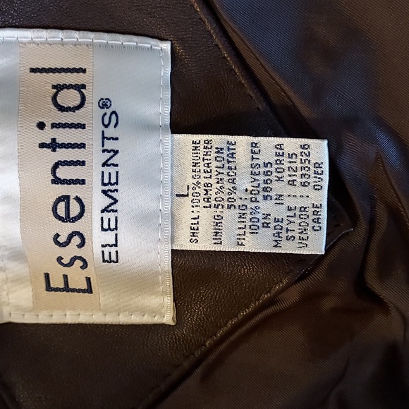 Essential Elements Women's Quilted Brown Leather Vest Fitted Western  L - Picture 13 of 14